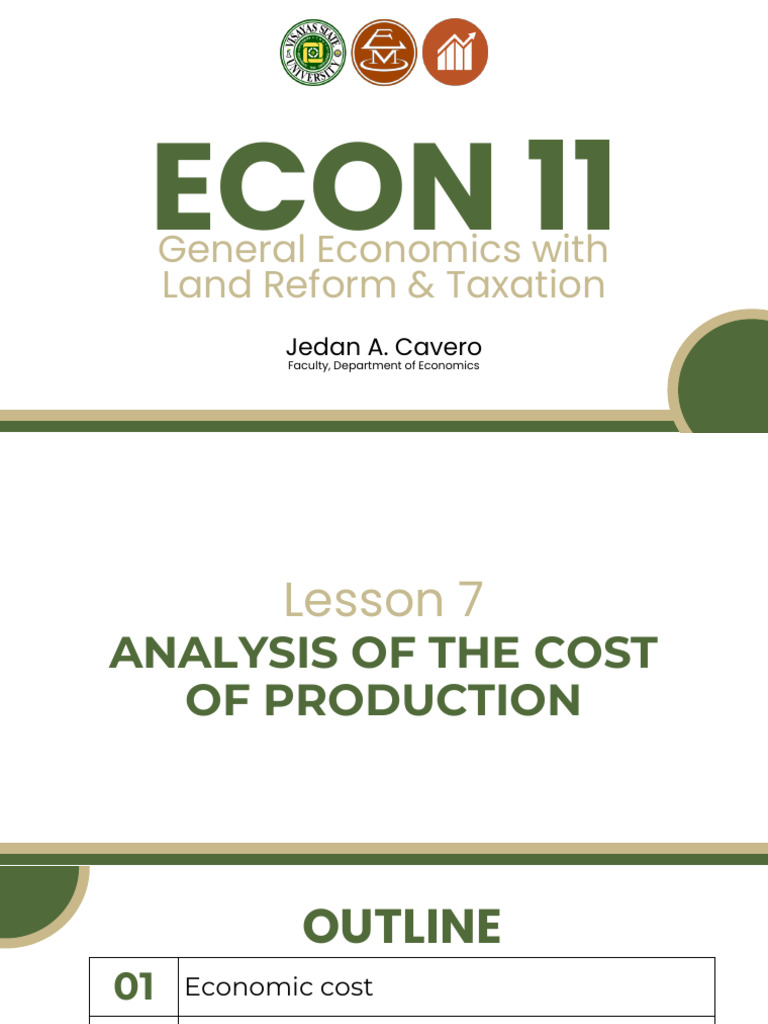 Cost of Production Analysis in Economics | PDF | Marginal Cost ...