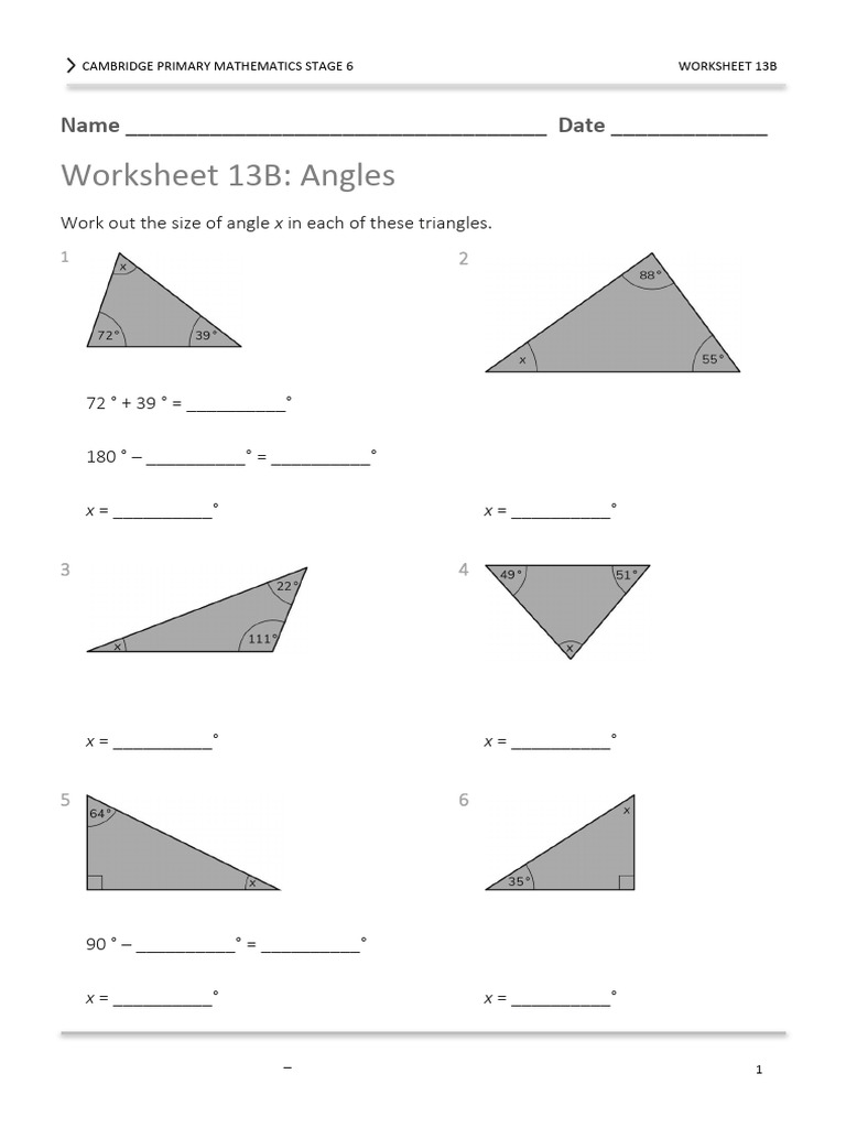 Cambridge Primary Maths Stage 6 Worksheets | PDF | Multiplication ...