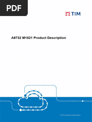 由良ページ RAN - DER - A9732 M1821 Product Description - V1.0 | PDF | 4 G