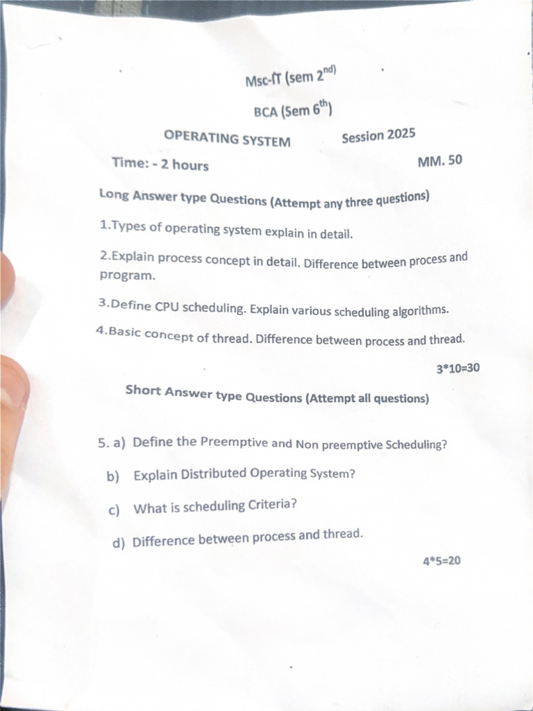 Os Paper | PDF