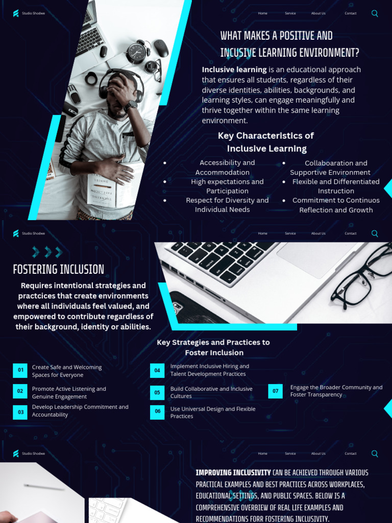 Blue Futuristic Technology Presentation | PDF | Inclusion (Education ...