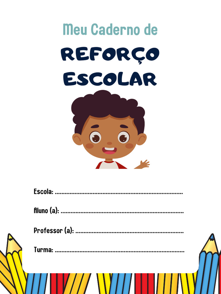 Capa para Caderno de Reforço Escolar | PDF
