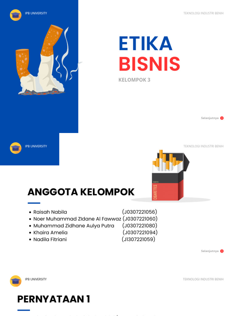 Etika Bisnis dalam Industri Rokok Desa | PDF