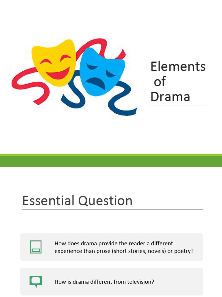 Elements of Drama Final | PDF