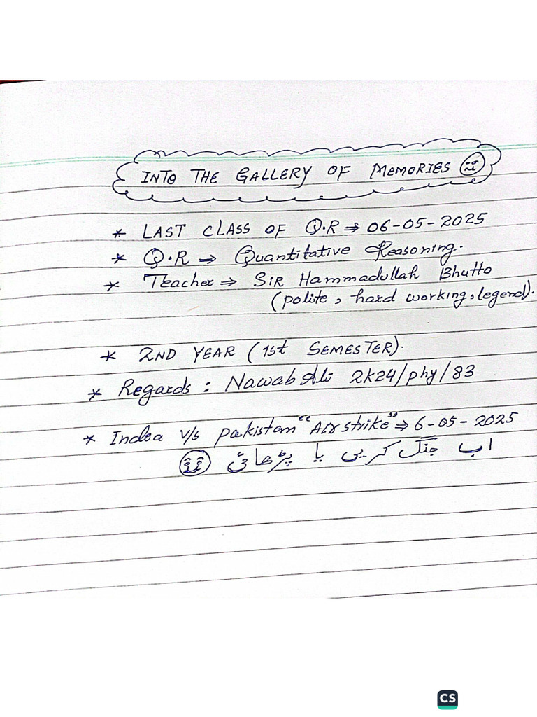 QR Complete Notes by Nawab Ali | PDF