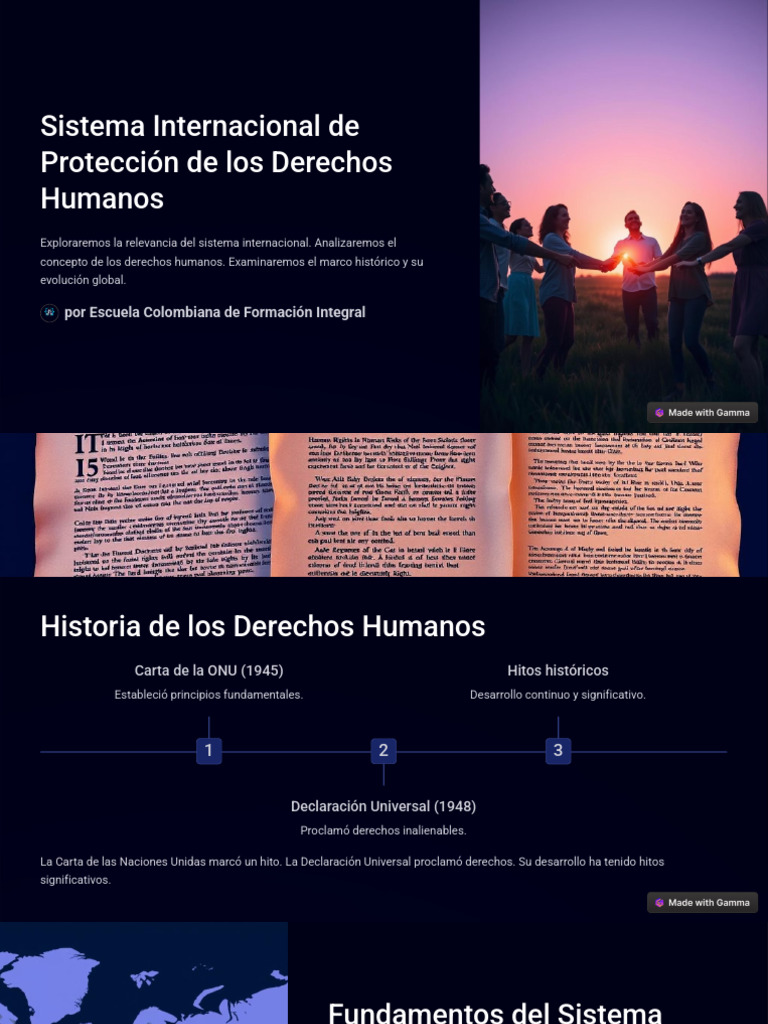 Sistema Internacional de Protección de Los Derechos Humanos | PDF ...