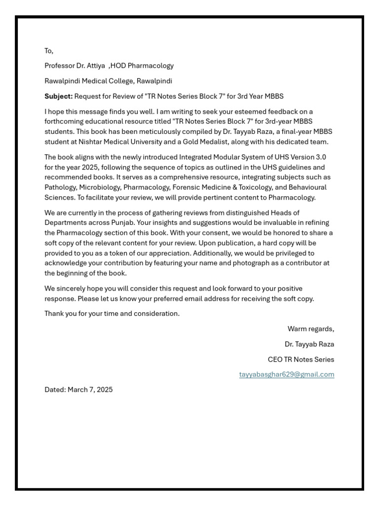 Review Request for TR Notes Block 7 | PDF