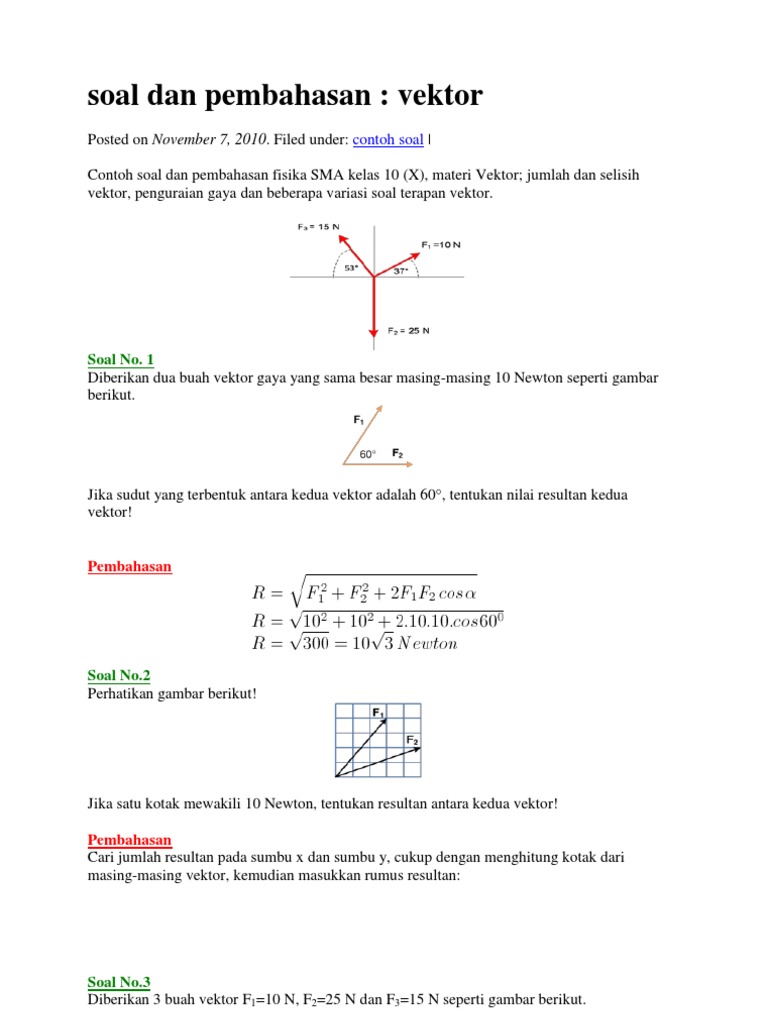 Contoh Soal Analisis Fisika Smp Kls 8