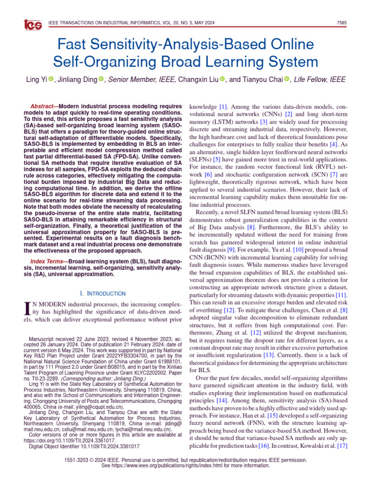 Fast Sensitivity Analysis for BLS Models | PDF | Applied Mathematics