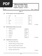Grade 3 English 3rd Term Test Papers | PDF | Cuisine | Foods