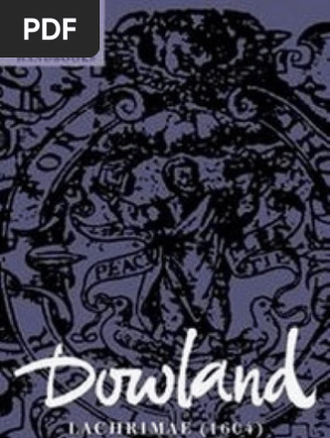 Dowland, Lachrimae (1604), by Peter Holman (Cambridge Music 