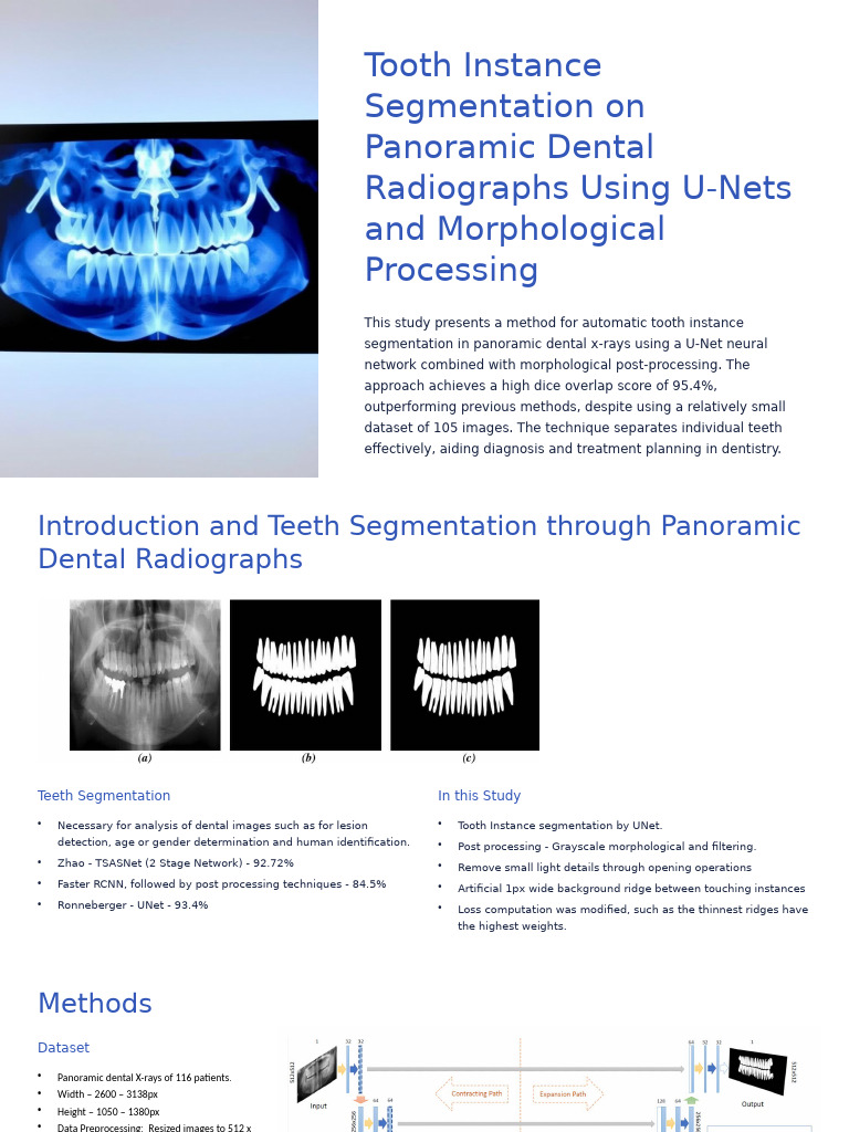 Tooth Segmentation in Dental X-Rays | PDF | Image Segmentation | Human ...