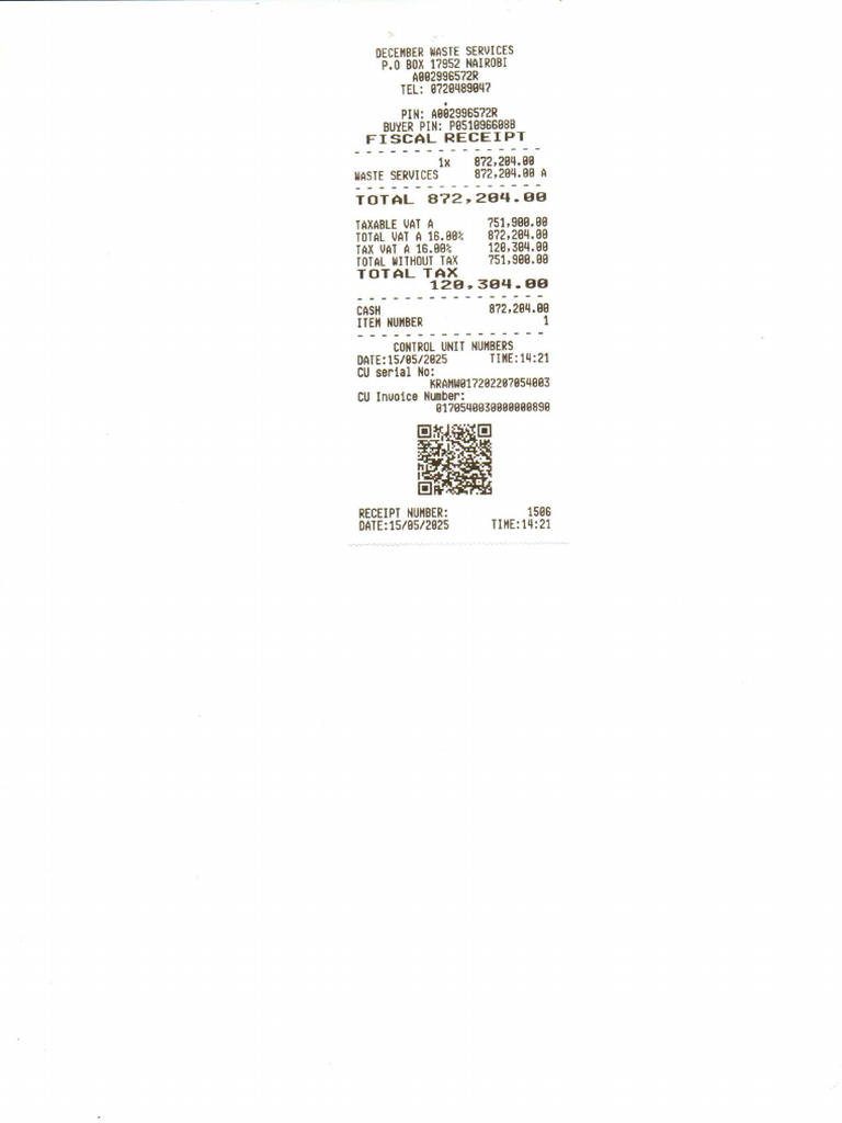 Fiscal Receipt | PDF