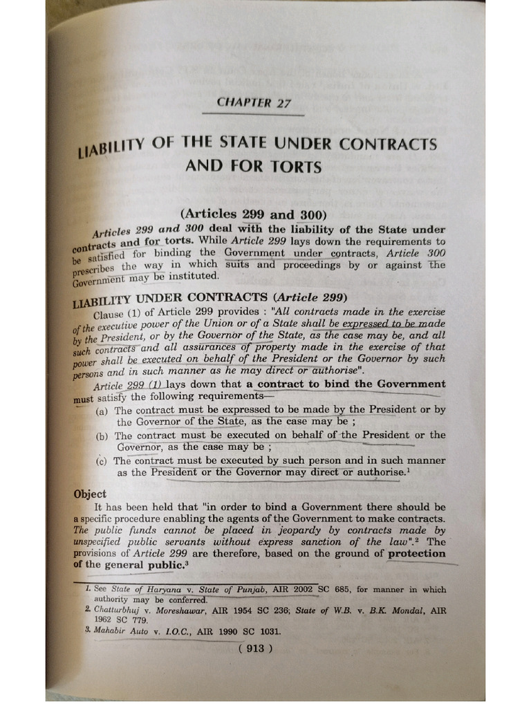 Notes of State Liability | PDF