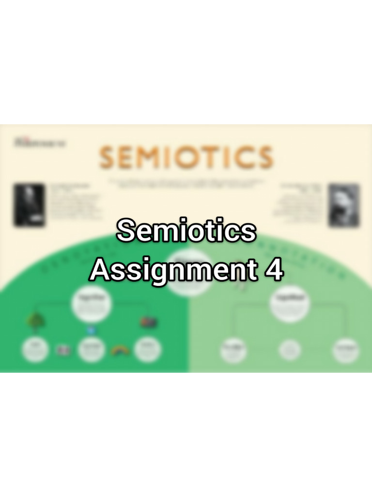 Semiotics Assignment 4 | PDF