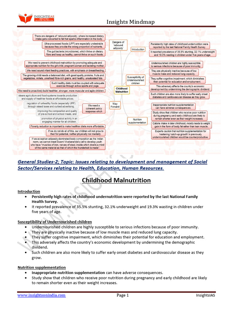 25.01.2024 Child Malnutrition | PDF | Malnutrition | Human Nutrition