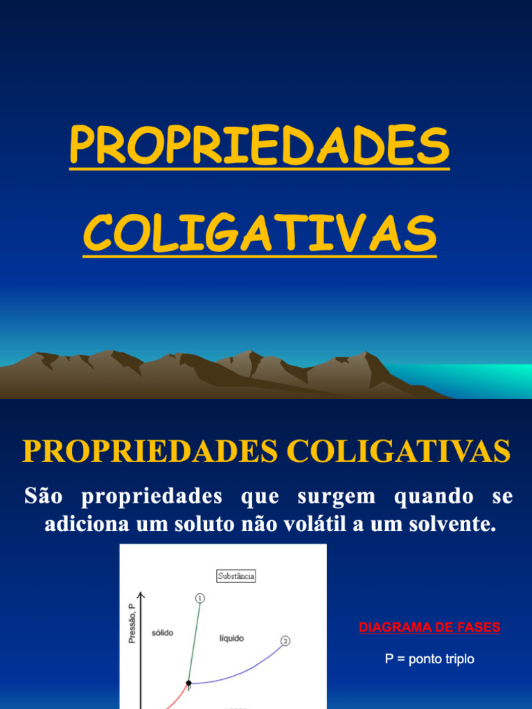 Aula Propriedades Coligativas | PDF