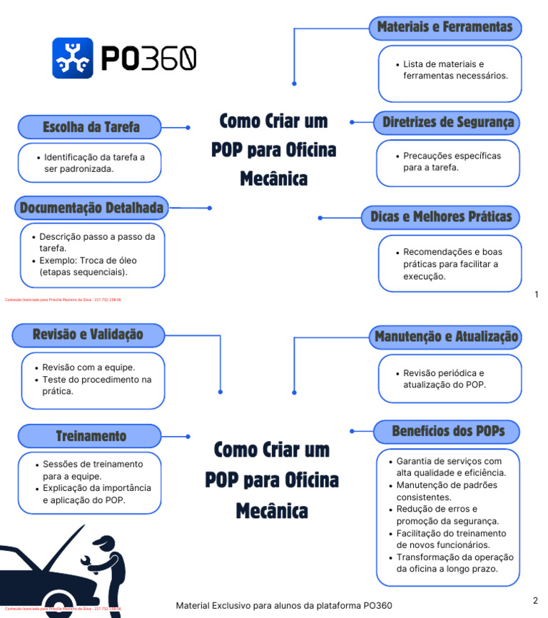 Como Criar um POP para Oficina | PDF