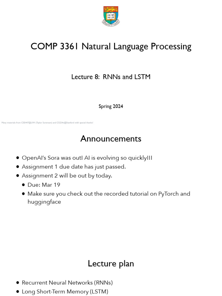 RNNs and LSTM in NLP Explained | PDF | Artificial Intelligence ...