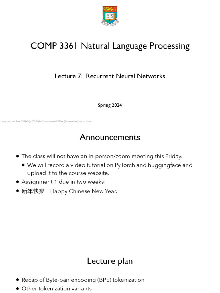 Recurrent Neural Networks Overview | PDF | Deep Learning | Algorithms