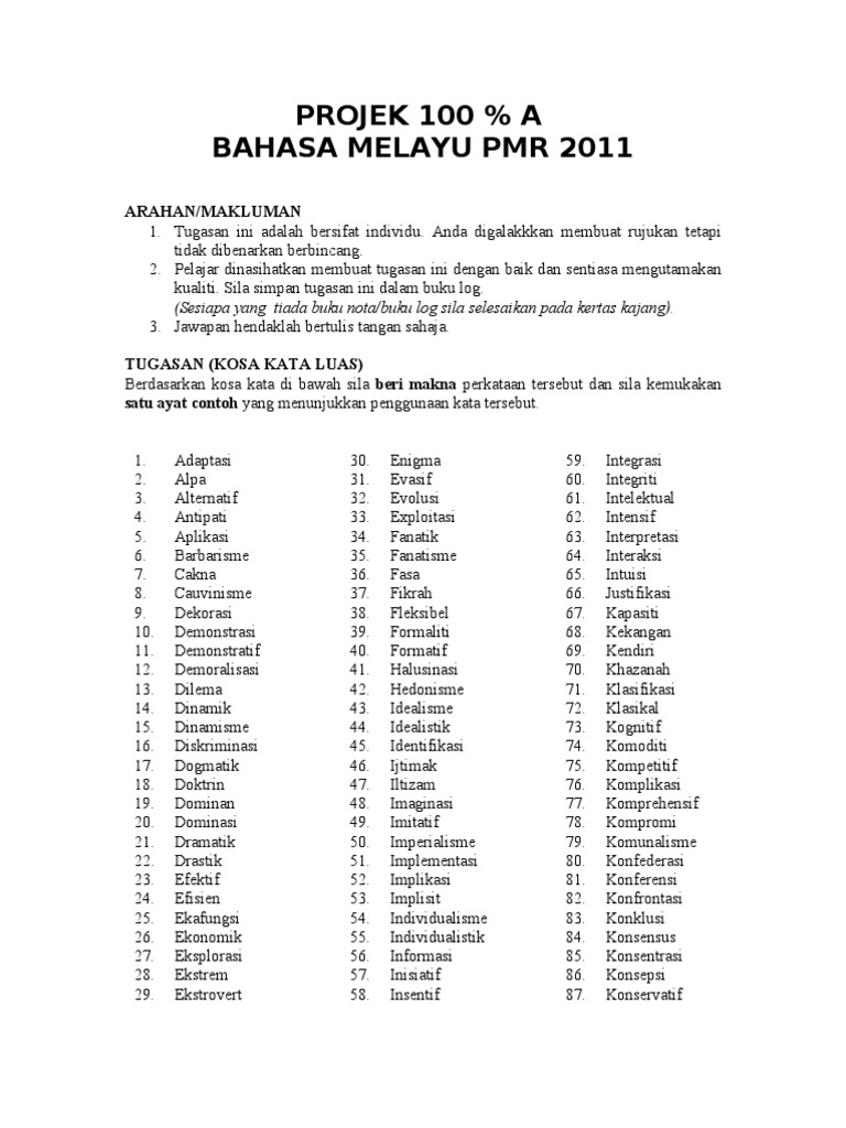 Kosa Kata Luas Pdf