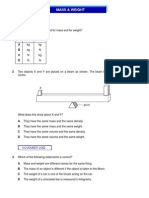 IGCSE Physics - Mass & Weight