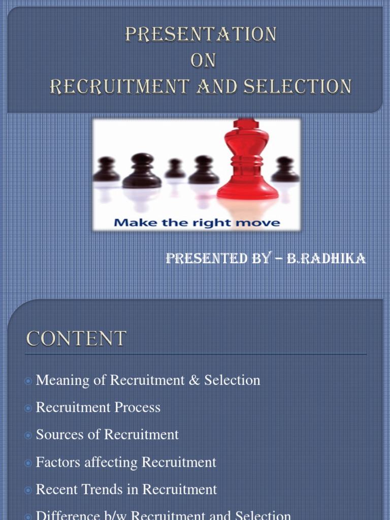 Recruitment and Selection Process Guide | PDF