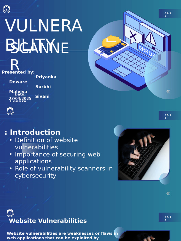 Role of Vulnerability Scanners in Web Security | PDF | Security ...