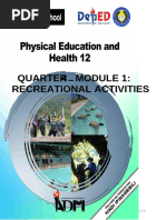 Indoor and Outdoor Recreation Activities | PDF | Recreation | Physical ...