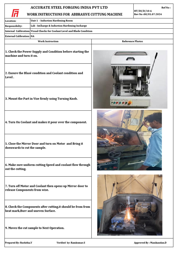 Wi For Cutting Machine | PDF