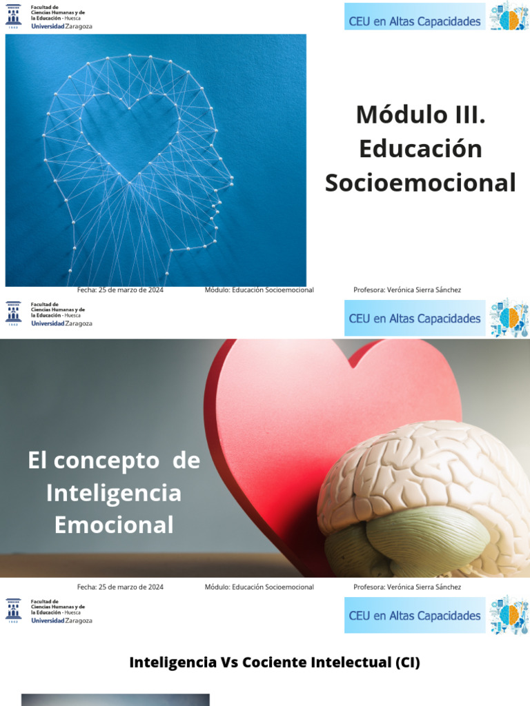 Sesión 3. Módulo III | PDF | Las emociones | Inteligencia emocional
