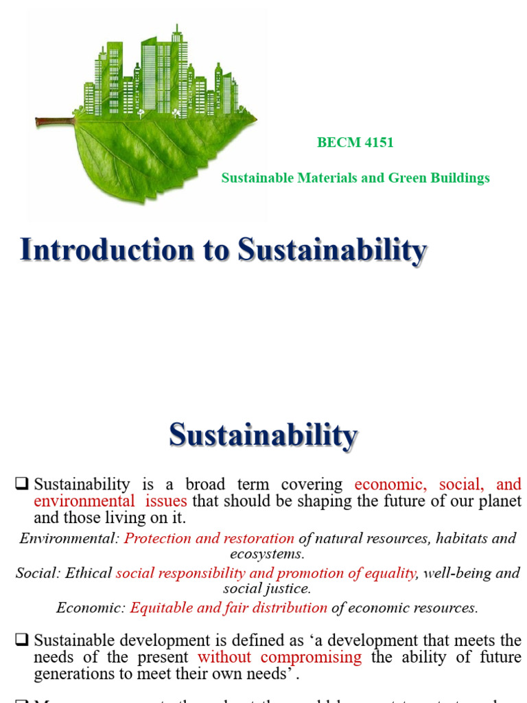 Sustainable Materials in Construction | PDF | Sustainability | Life ...