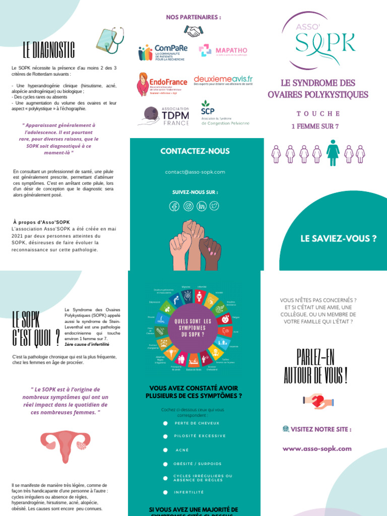 DEPLIANT 289 × 202 MM | PDF | Syndrome de Stein-Leventhal | Maladies et ...