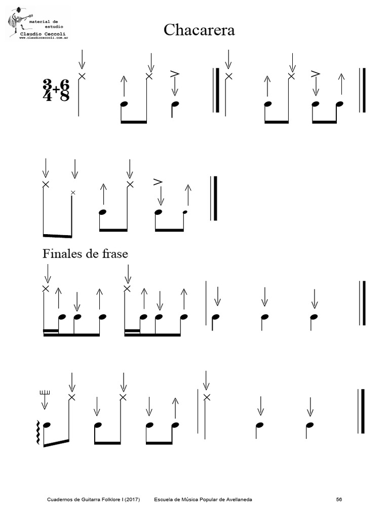 Chacarera: Hemiola y Repiqueteo en Guitarra | PDF