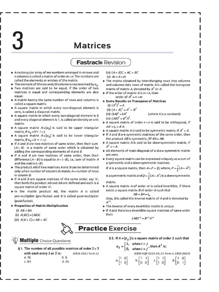 3 Matrix | PDF