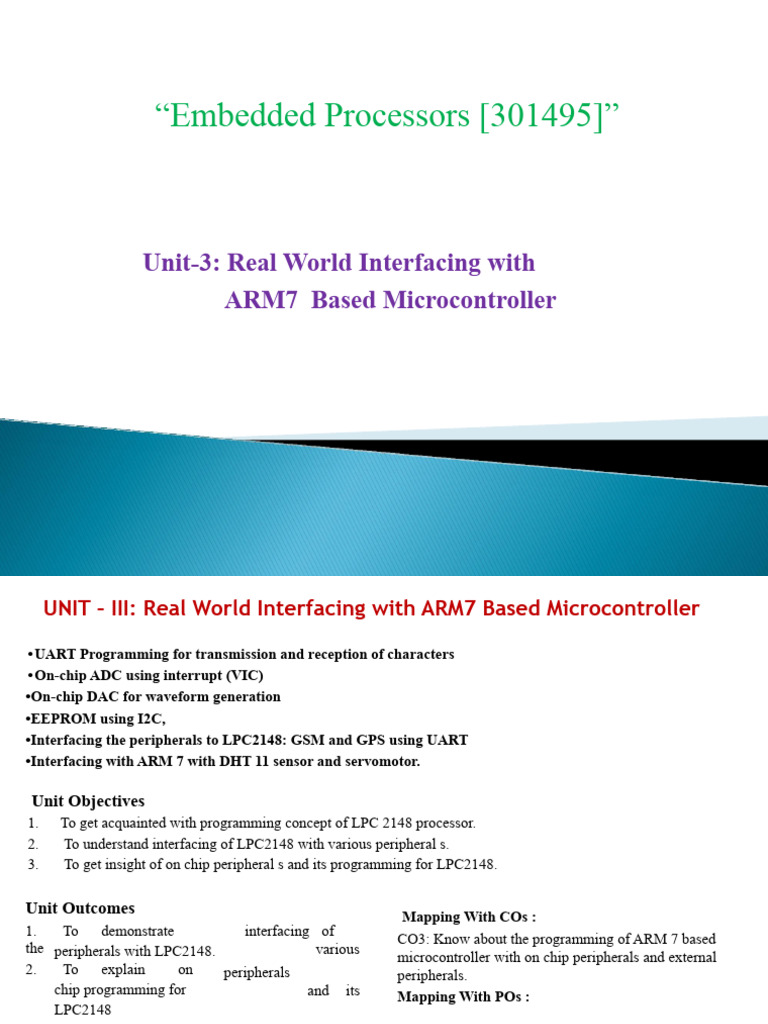 ARM7 Microcontroller UART Interfacing Guide | PDF | Bit Rate | General ...