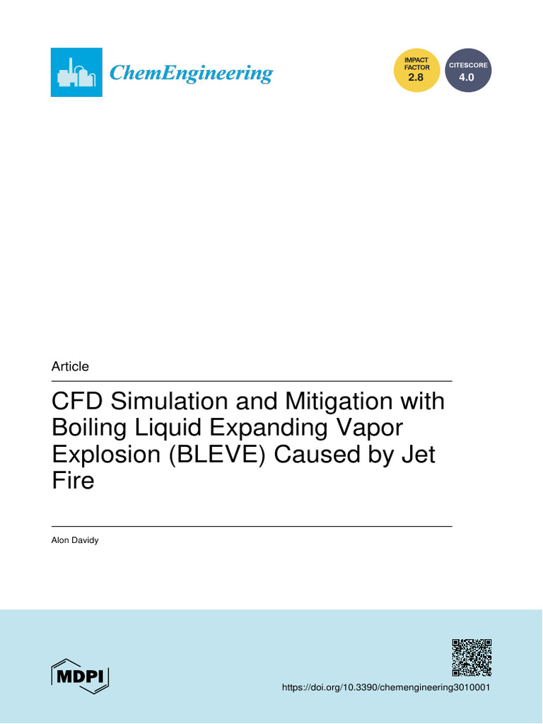 CFD Analysis of BLEVE from Jet Fire | PDF | Heat Transfer ...