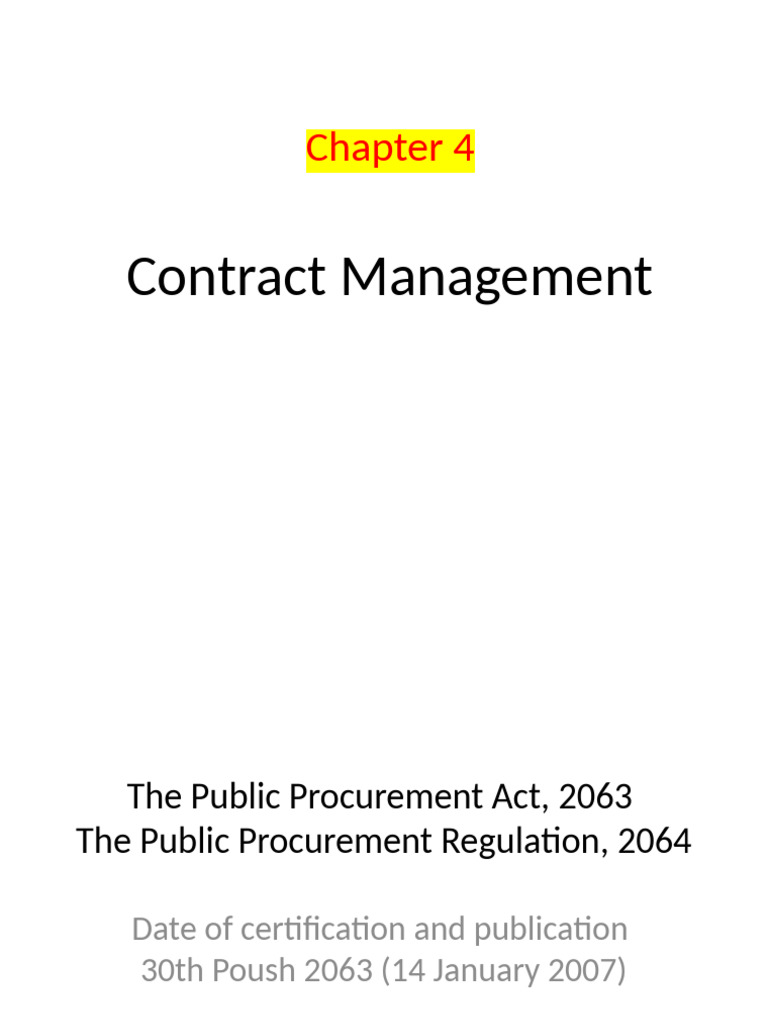 Sector Contract Management Guidelines | PDF | Offer And Acceptance ...