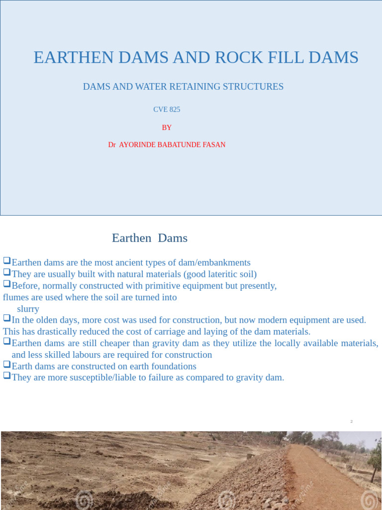 Seepage Control in Earthen Dams | PDF | Dam | Soil Mechanics