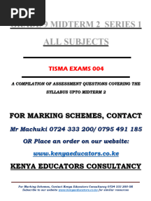 Grade 9 Midterm 2 s1 Exams