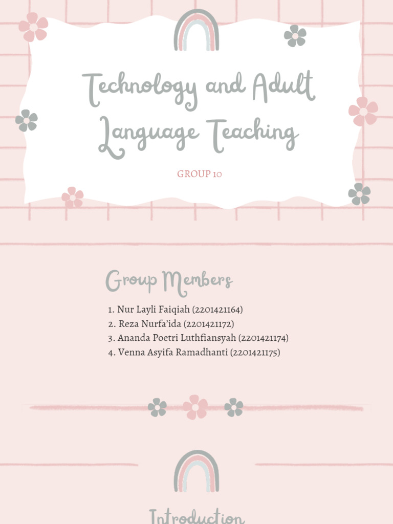 Technology in Adult Language Teaching | PDF | Learning | Adult Education