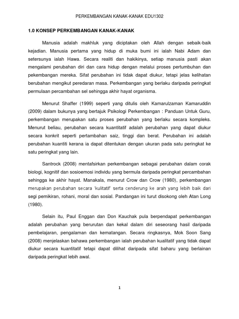 Contoh Soalan Padanan Perkembangan Kanak-kanak