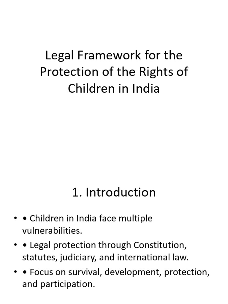 Child Rights Legal Framework India | PDF | Children's Rights ...