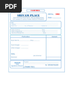 Guest House Bill Format Template | PDF