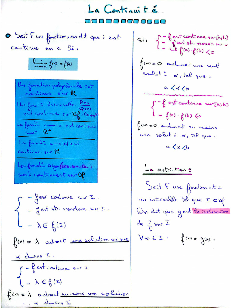 Résumé Maths 2ème Bac PC | PDF