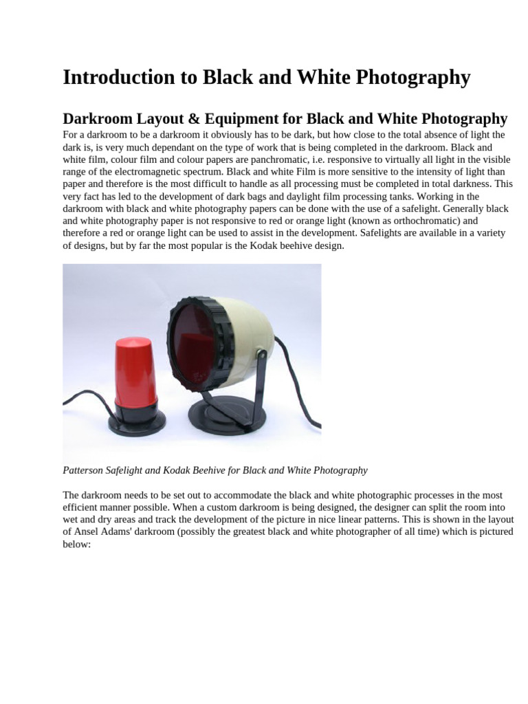 Introduction To Black and White Photography | PDF | Macro Photography ...