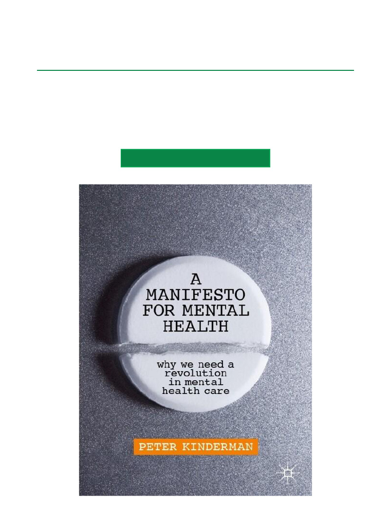 Grab A Manifesto For Mental Health Why We Need A Revolution in Mental ...
