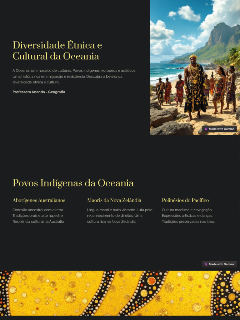 Diversidade Cultural na Oceania | PDF | Povos indígenas | Oceania