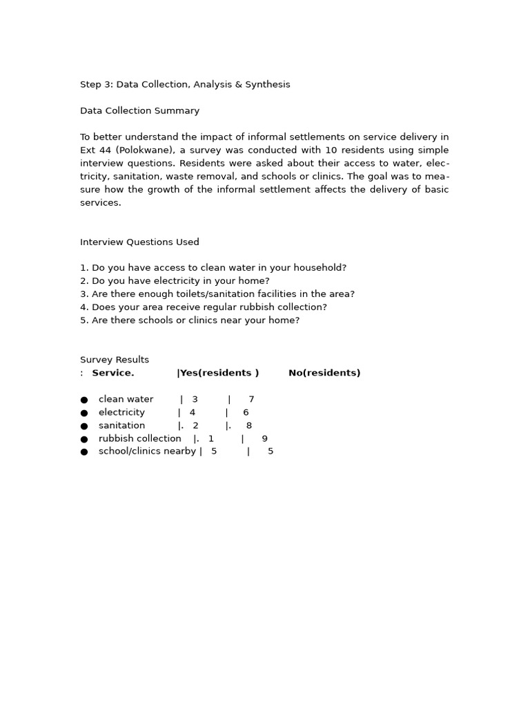 Step 3 Data Collec | PDF