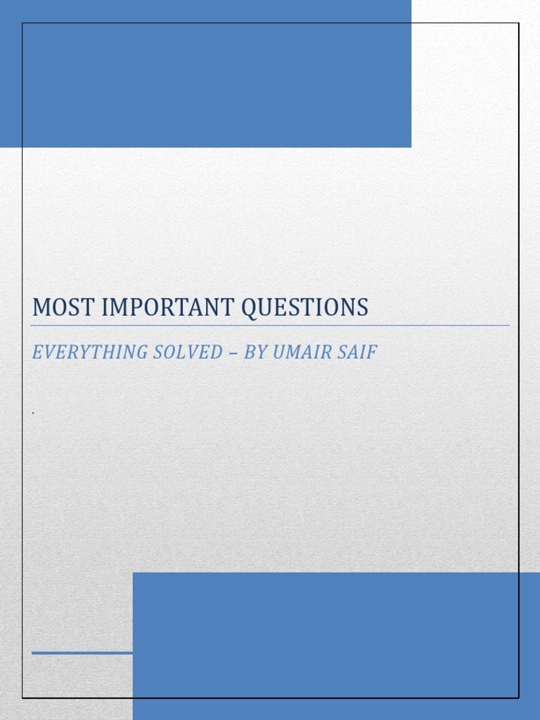 Important English Questions for 1st Year | PDF | Shadow